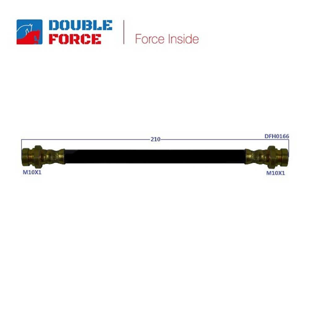 Шланг тормозной Double Force DFH0166