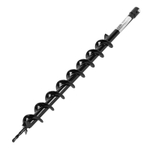 Шнек для грунта E-60, диаметр 60мм, длина 800мм,соединение 20мм, несъёмный нож// Denzel