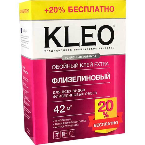 KLEO EXTRA +20%бесплатно, Клей для флизелиновых обоев (20)