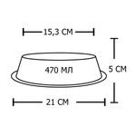Миска "efox" для питомцев из нержавеющей стали, форма конус