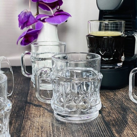 Lenardi 200-214 Набор из 6 кружек165мл в под.уп.(х12)Стекло