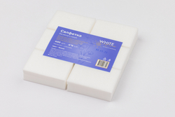 Салфетки маникюрные 4*6 для искуственного покрытия белые (пач.400) White Line