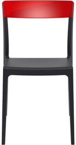 Стул пластиковый Siesta Contract Flash, черный, красный