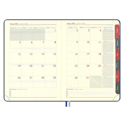 Ежедневник датированный 2026 ESCALADA, #ДУМАЙ КАК МИЛЛИАРДЕР, А6+, 176 л., арт. 70292/ 20 ТИВОЛИ ГЛОСС СИНИЙ (кожзам: 126x174 мм, твёрдый переплёт, запаянный край, материал обложки: искусственная кожа "Тиволи глосс"; декор: блинтовое тиснение; способ