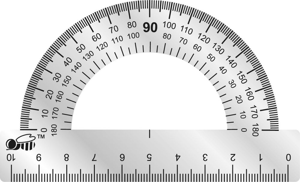 Транспортир стальной 10 см (Пчелка) Транспортир стальной 10 см (Пчелка)