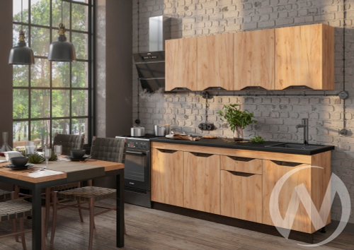 Кухня Паола 2.0 (дуб крафт золото/дуб крафт золото; венге)