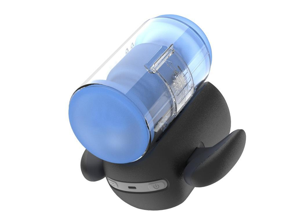 Инновационный робот-мастурбатор Black Knight с функциями пенетрации, вибрации и нагрева (Цвет: черный)