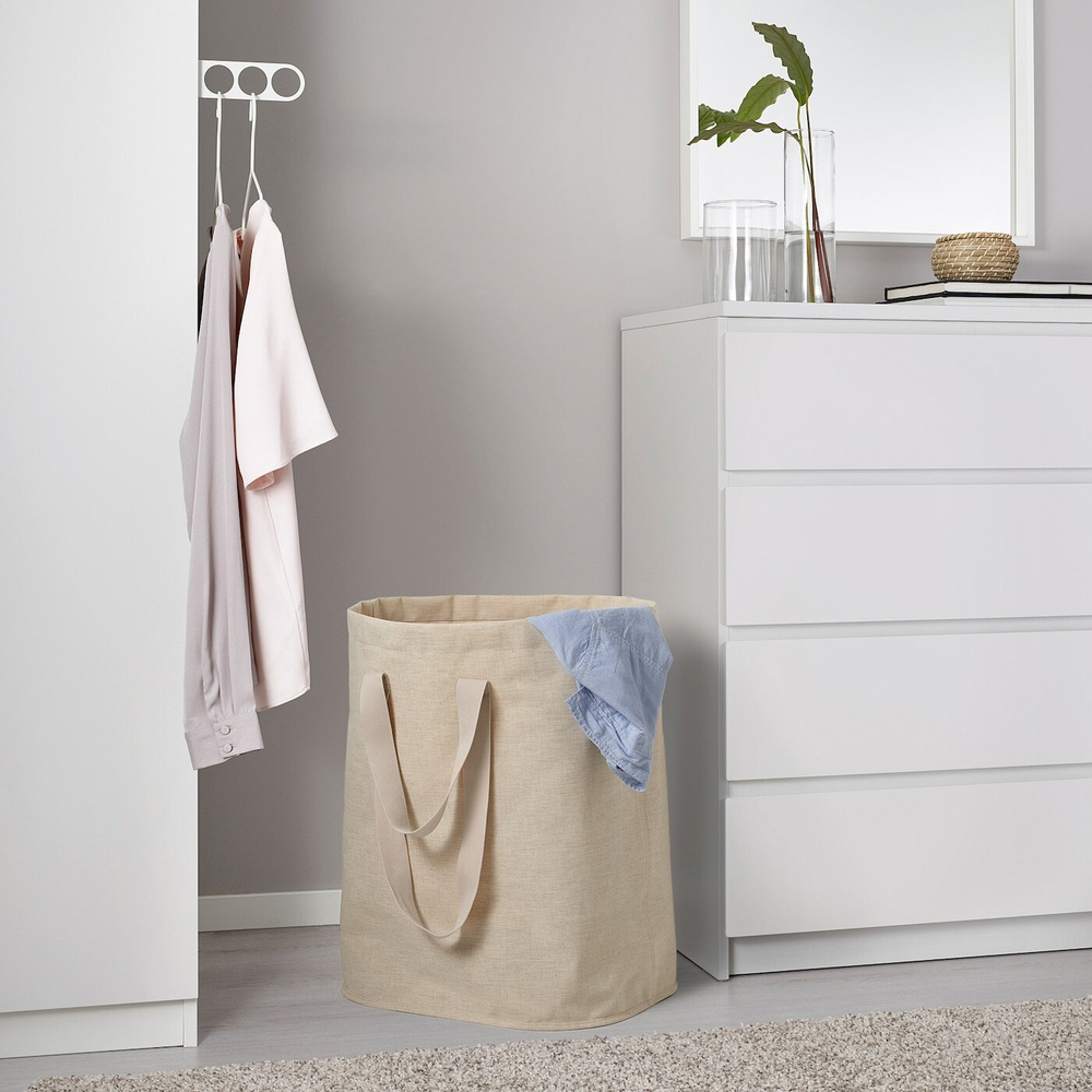 IKEA PURRPINGLA  (ИКЕА ПУРРПИНГЛА)  -  Мешок для белья, бежевый, 100 л