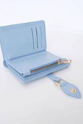 Qadın üçün dəri pul qabı portmone mavi  F8 ADX-0000024117