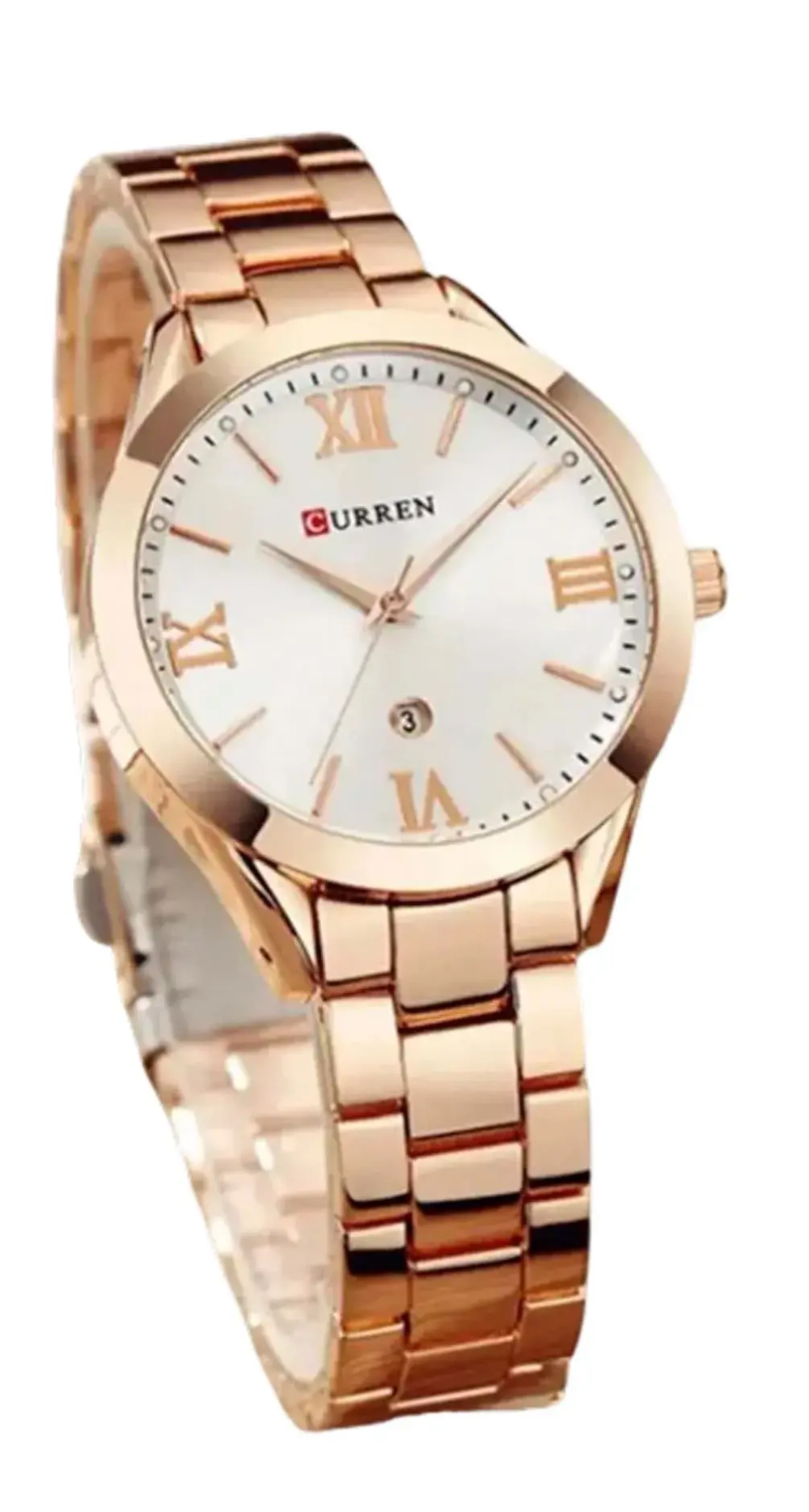 Часы наручные кварцевые CURREN на металлическом браслете, золотистый W9540-01