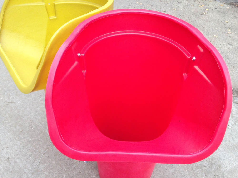 Приёмная секция мусоросброса «Профи» Полимер-Групп(750x750x1200см;9кг;красный) - арт.559334