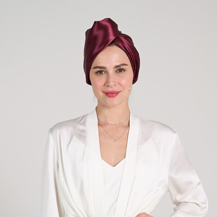 Полотенце-тюрбан СЛИВОВЫЙ