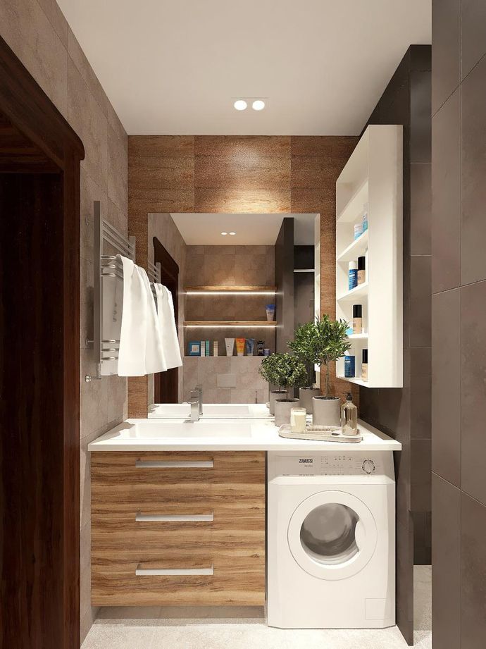 Дизайн ванной комнаты с ванной или душевой - фото идей | Гудвилл-Строй