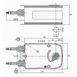 Электропривод UCP UB-24-03 с возвратной пружиной
