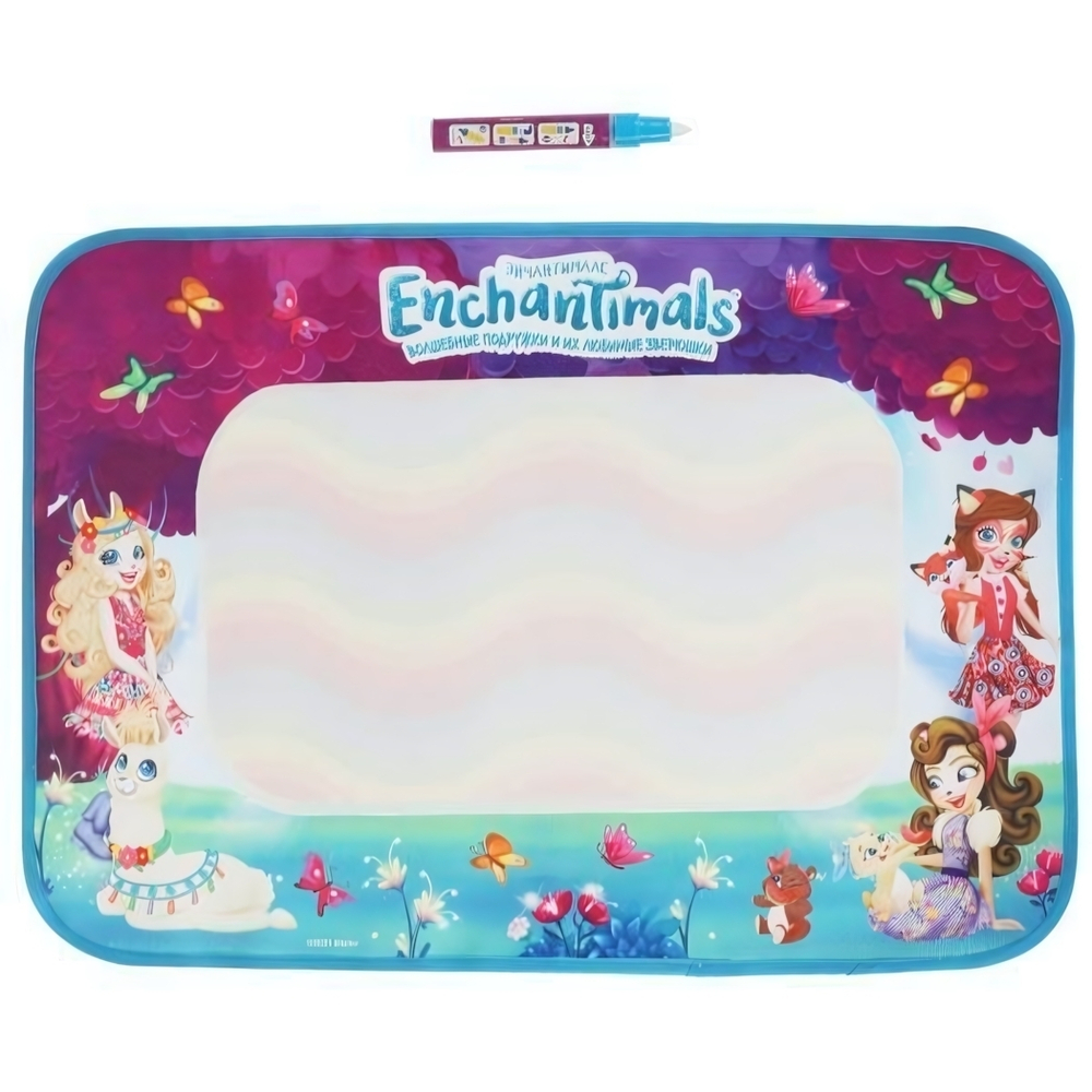 Коврик для рисования водой "Энчантималс" 35*50см, один маркер, в пакет 1706K411-R6 (Умка)