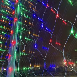 ENIS-01M ЭРА Гирлянда LED Сеть 1,8 м*1,5 м мультиколор, мультирежим, 220V, IP20 | Гирлянды