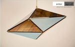 Pendant design lamp  Maxhedron Vertical by Bec Brittain (Amber)