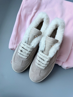 Короткие зимние кеды из натуральной кожи KANNA being