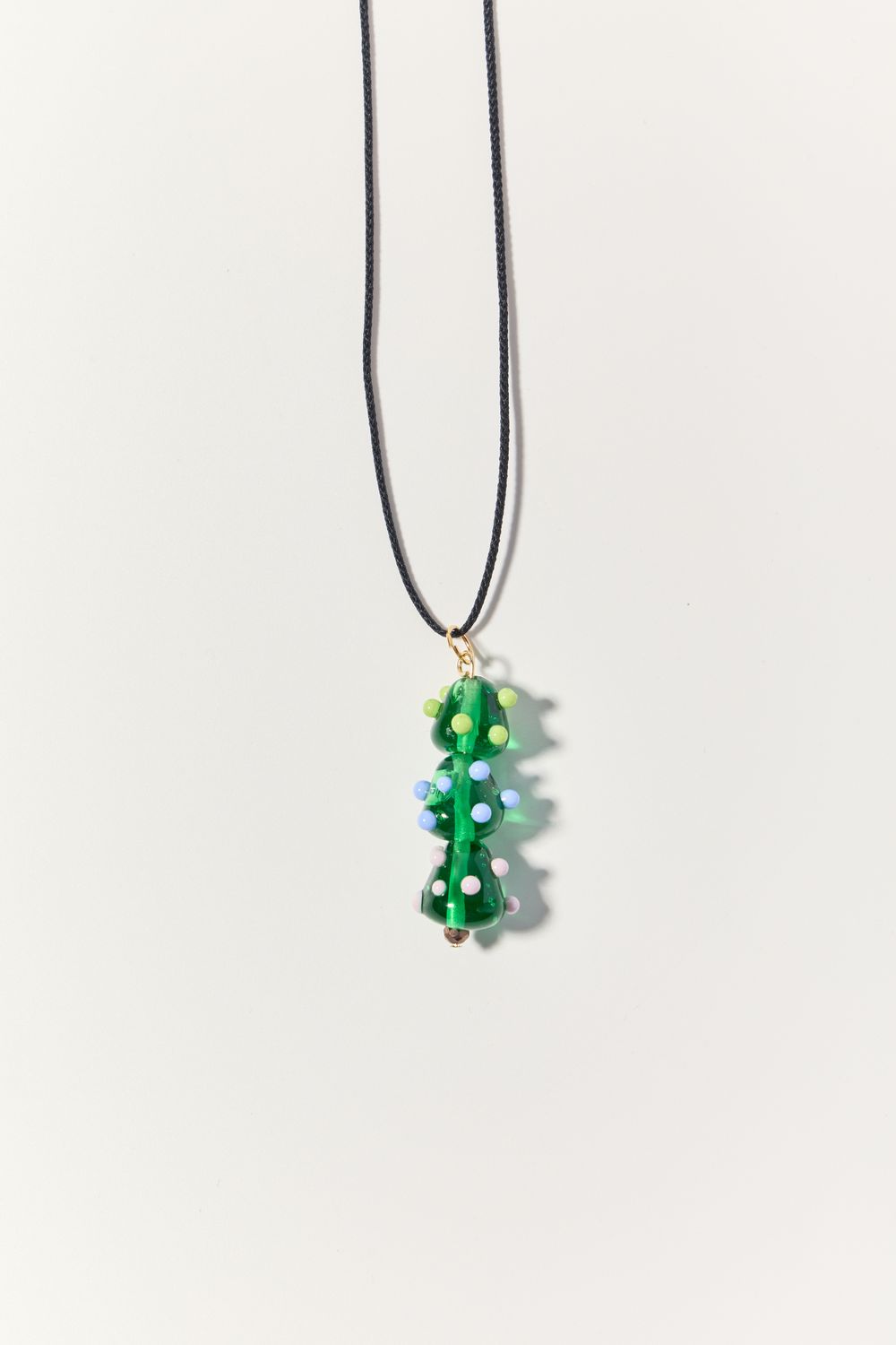 Подвеска Елочка на шнурке, стекло