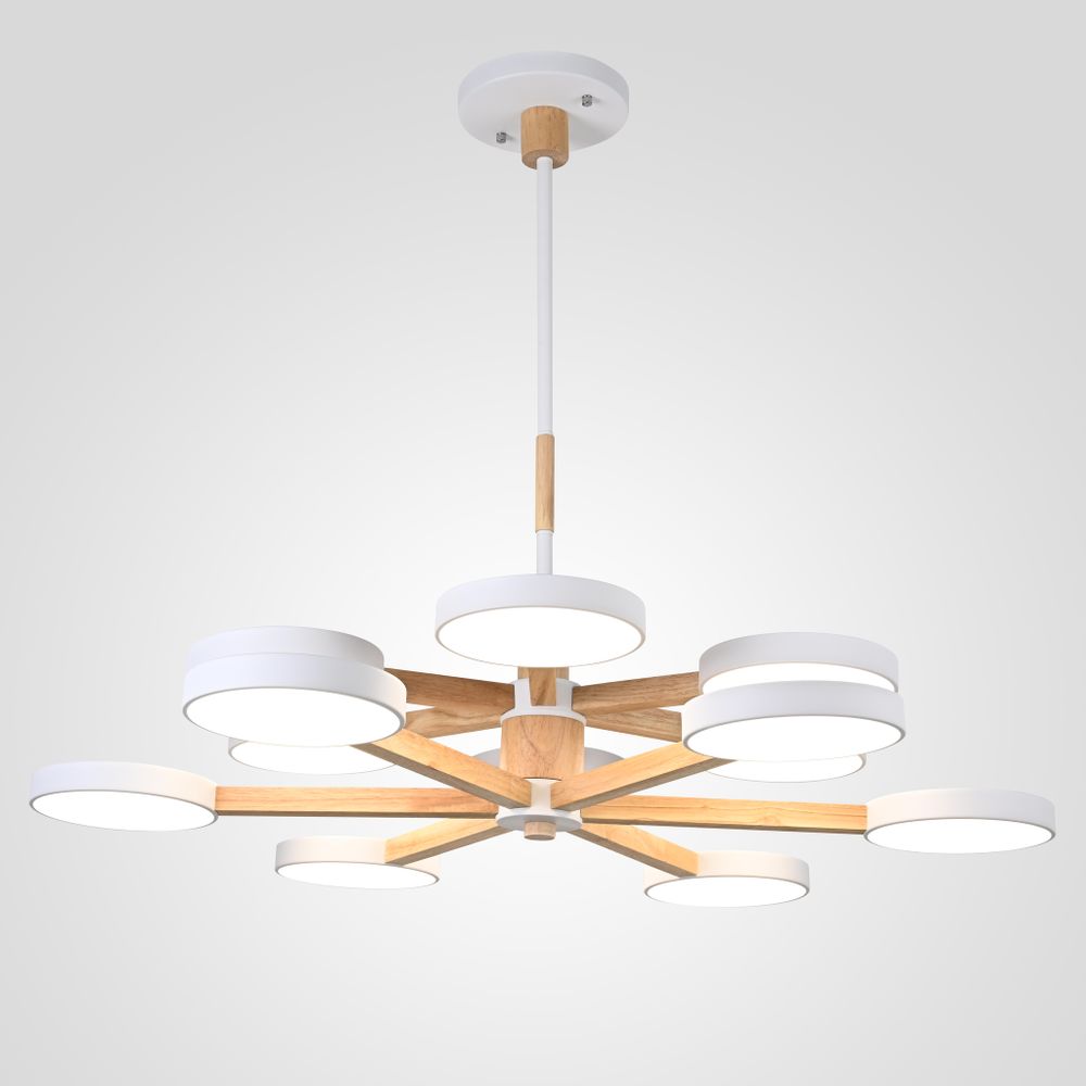 Люстра на штанге TURNA DBL L12 White