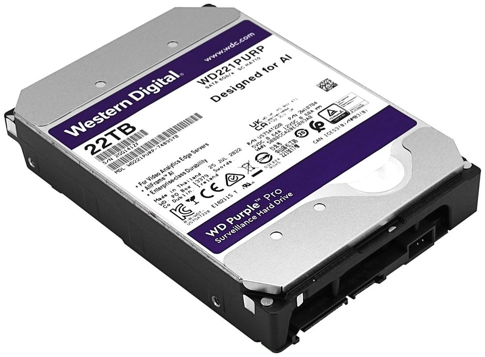 HDD Western Digital WD221PURP 22000 ГБ HDD Western Digital WD221PURP 22000 ГБ
