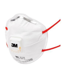Полумаска противоаэрозольная фильтрующая 3M™ 8132 CEE, класс защиты FFP3 NR D, чашеобразная,  с кла