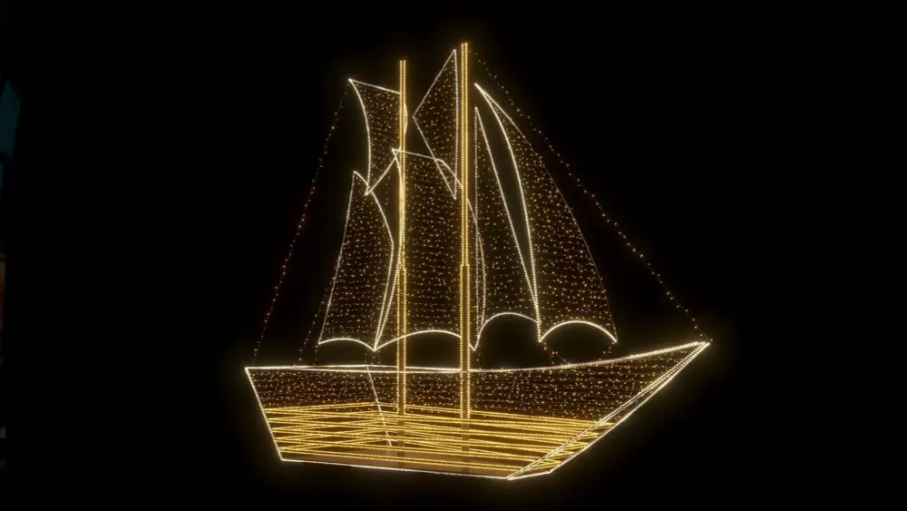 светодиодная конструкция "Корабль"