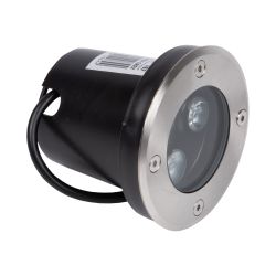 ULU-B10A-3W-GREEN IP67 GREY Светильник светодиодный уличный. Архитектурный встраиваемый. Зеленый свет. Корпус серый. TM Uniel