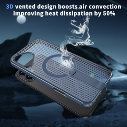 Прозрачный чехол Mesh Pro Magnetic Case для iPhone 16 Plus