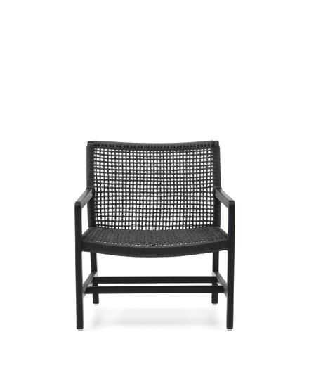 Sabolla Кресло из массива тикового дерева черного цвета La Forma Испания 