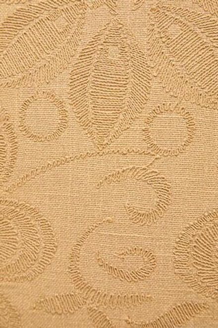 ZARA HOME ХЛОПКОВЫЙ ЧЕХОЛ ДЛЯ ДЕКОРАТИВНОЙ ПОДУШКИ С ЦВЕТОЧНОЙ ВЫШИВКОЙ, БЕЖЕВЫЙ