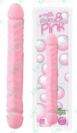 Розовый двухсторонний фаллос PINK PRETTY