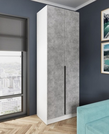 Мадрид (Тэкс) Шкаф распашной (0,8) с полками и штангой