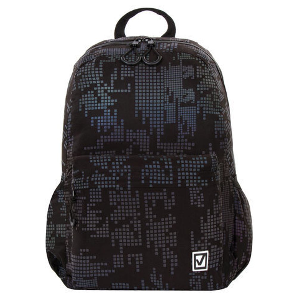 Рюкзак BRAUBERG BRIGHT универсальный, СВЕТЯЩИЙСЯ РИСУНОК, "Pixels", 42х31х15 см, 229943