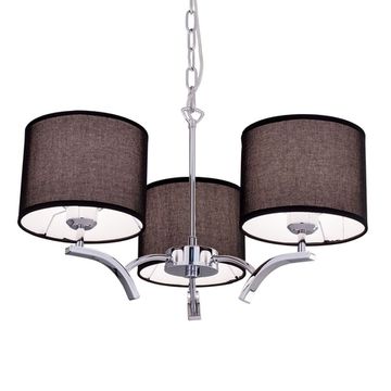 Люстра подвесная CL460132 хром/черный Эвора Рондо Citilux