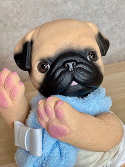 Игрушка мягконабивная 35см AniReal Бульдог (60110)