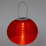 Светильник дачный на солн. батарее «Фонарик» 20 см, 1 лампа LED, с подвесом, Красный