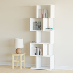 Стеллаж деревянный напольный Фаллет 5 полок 60х30х177 см для игрушек и для книг, белый