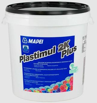 Двухкомпонентная битумно-полимерная эмульсия с фиброй Plastimul 2K PLUS