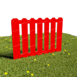 Забор уличный из экопластика Дворик, секция 1000х740 мм