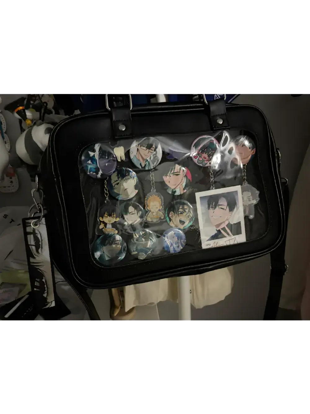 Сумка через плечо с прозрачным окошком