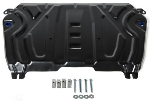 Защита картера и КПП Rival (увеличенная) для Lexus ES VII (V - 2.0; 2.5; 3.5) 2018-2021 2021-н.в./Toyota Camry XV70 (V - 2.0; 2.5; 3.5) 2018-2021 2021-н.в., сталь 1.5 мм, с крепежом, штампованная, 111.9518.2