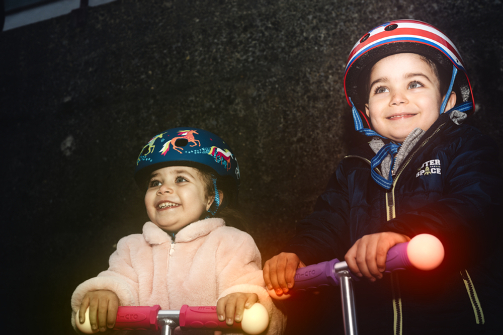 Самокат Mini Micro Deluxe Magic LED сиреневый