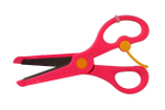 Ножницы детские, 13,5 см, с упором, безопасные лезвия, 3 цвета микс, шоубокс