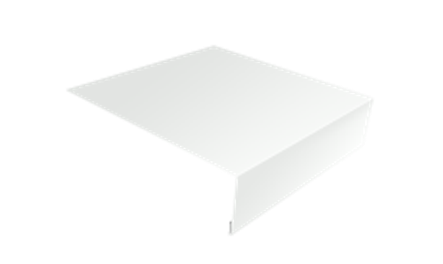 Планка лобовая 200х40 RAL 9003 белый (2м) глянец