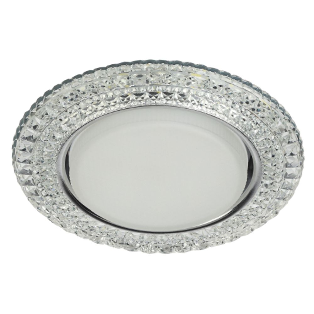 DK LD26 SL/WH Светильник ЭРА декор cо светодиодной подсветкой Gx53, прозрачный