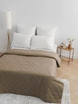 Покрывало микрофибра 240х215, бежевый