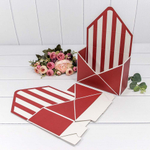 Коробка сборная 20х30х8 см "Линии" Конверт (Красный)