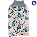 Мочалка - варежка скрaбирующая «Premium - DEPALMA», цвет белый / малахит, 22.5*14.5см (ZIPпакет)