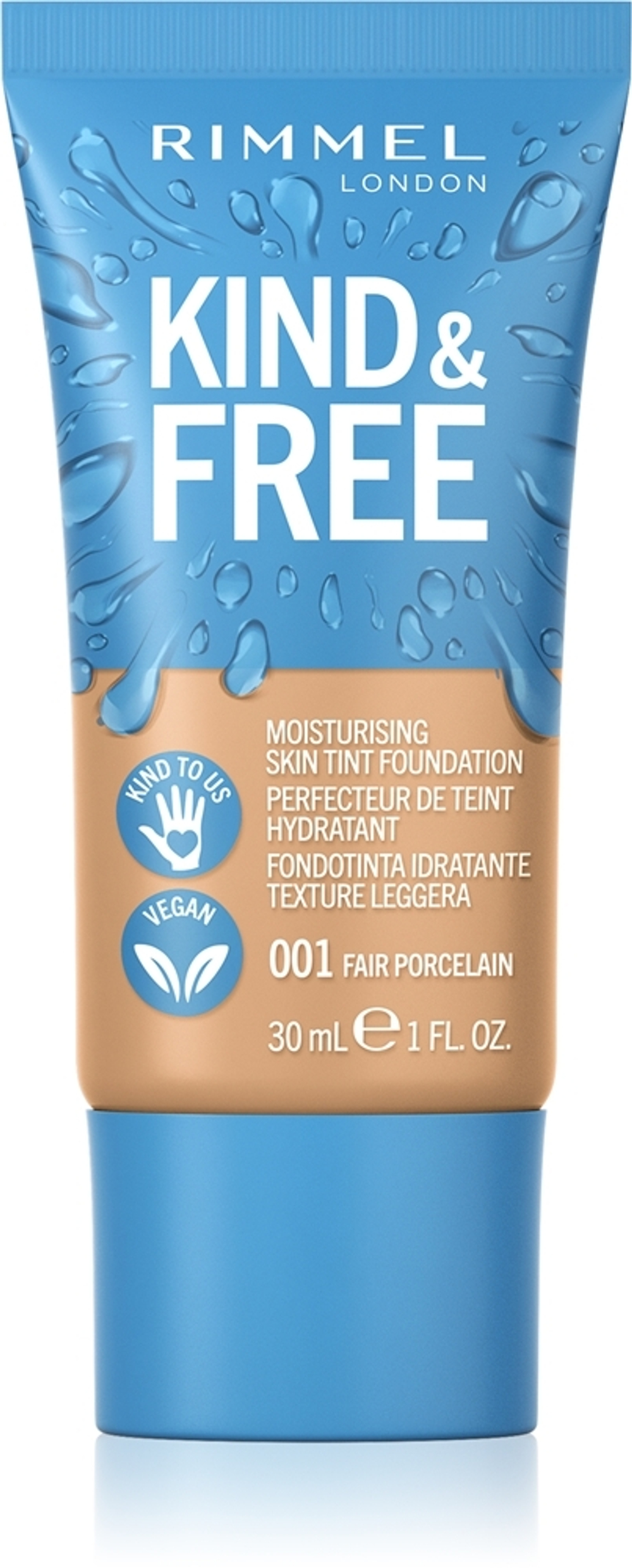 Rimmel Kind & Free - Легкий увлажняющий тональный крем, 30 ml